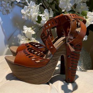 Jessica Simpson Cut-Out Ankle Strap Sandal - Size 8